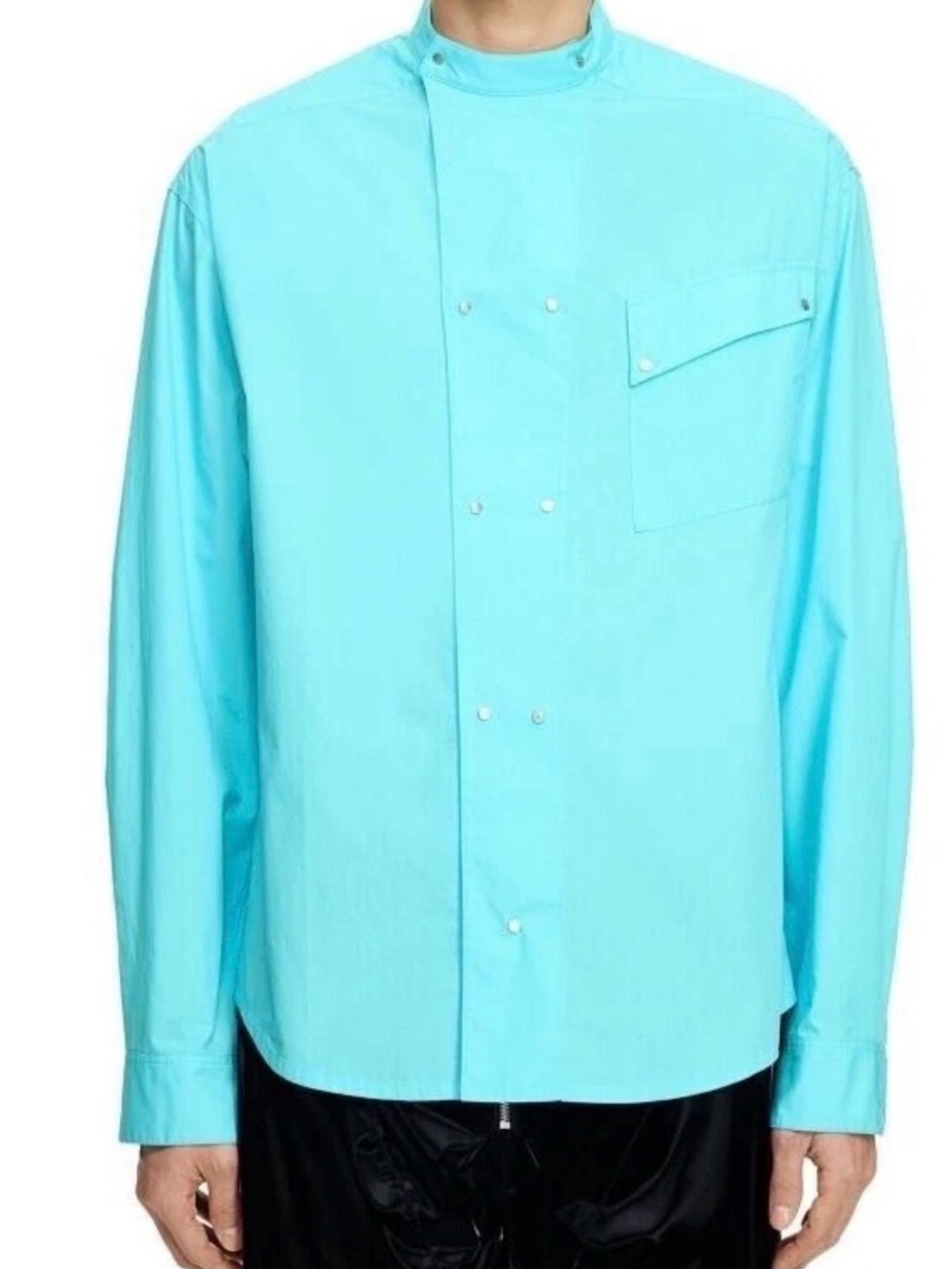 Thierry  Mugler H&M Double-Breasted Poplin Relaxed  Shirt size S